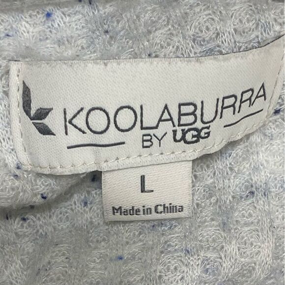 Koolaburra by UGG Women's Grey Sz Large Top Ruffled Edge Knit Sweater - Picture 5 of 5